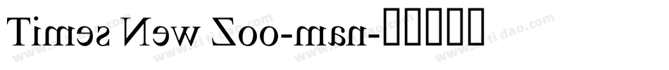 Times New Zoo-man字体转换